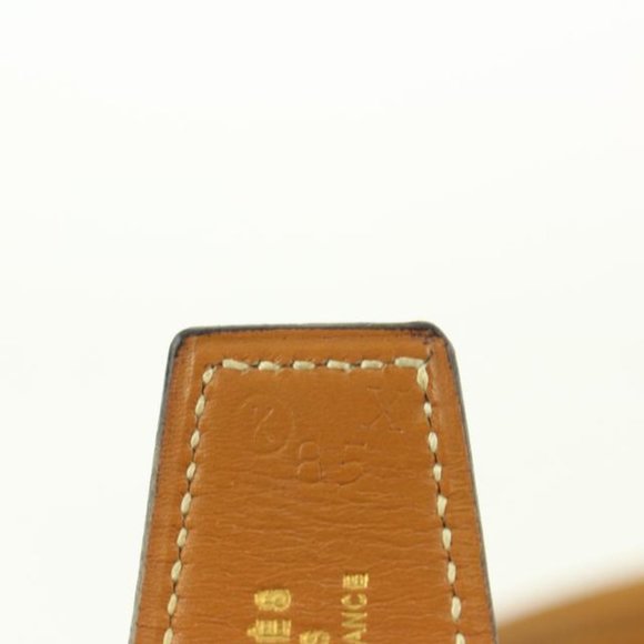 Hermès 32mm Reversible H Logo Belt Kit Brown x Gold 1H124 main image 12